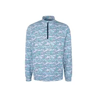 Men's Traverse Camo Print Stretch 1/4 Zip Pullover