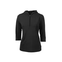 Women's Virtue Eco Pique Recycled 1/2 Zip Pullover Hoodie