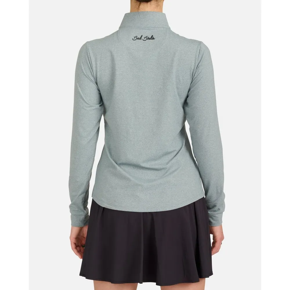 Women's Heather Long Sleeve 1/4 Zip Pullover