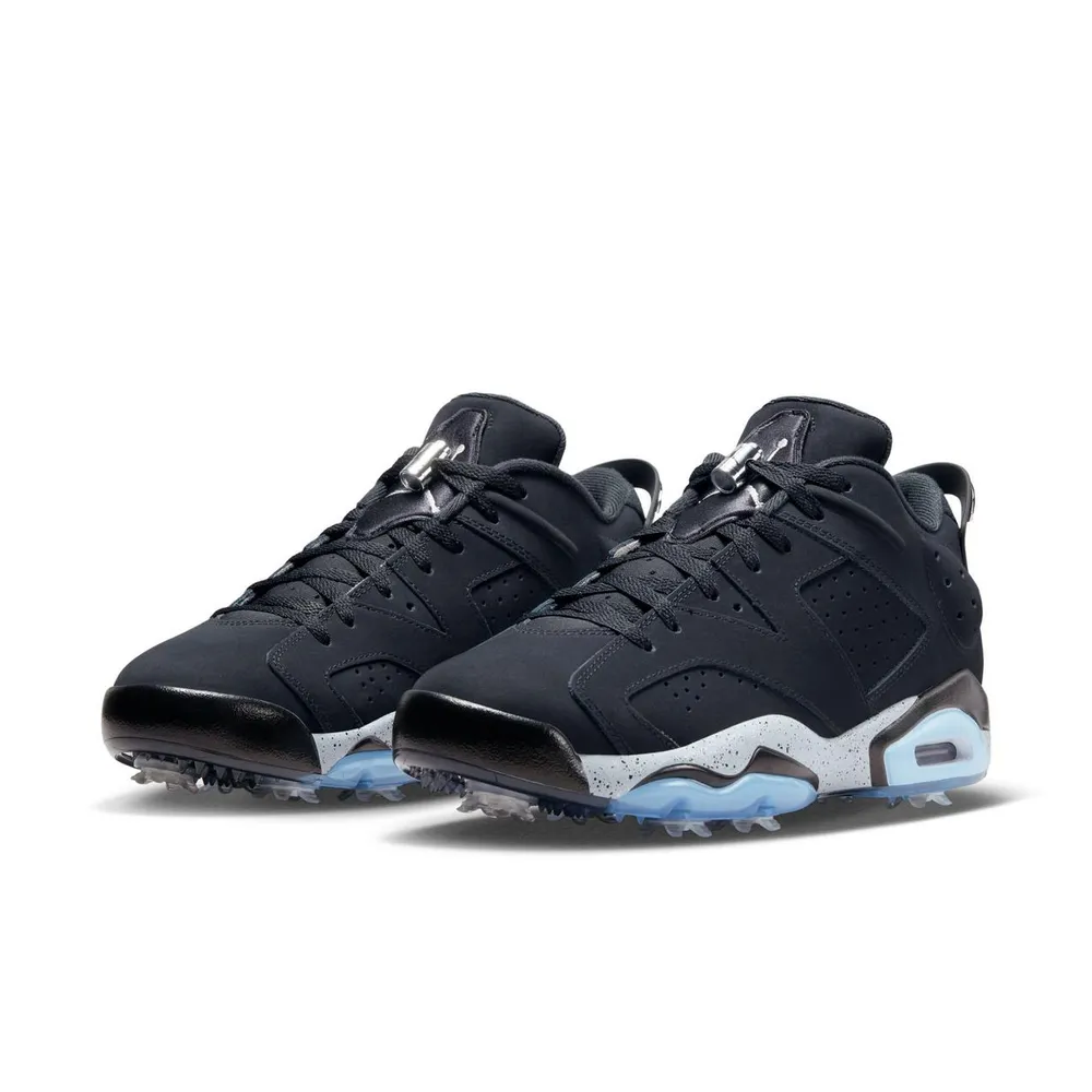 Jordan Retro 6 G NRG Spiked Golf Shoe-Black/Grey/Blue