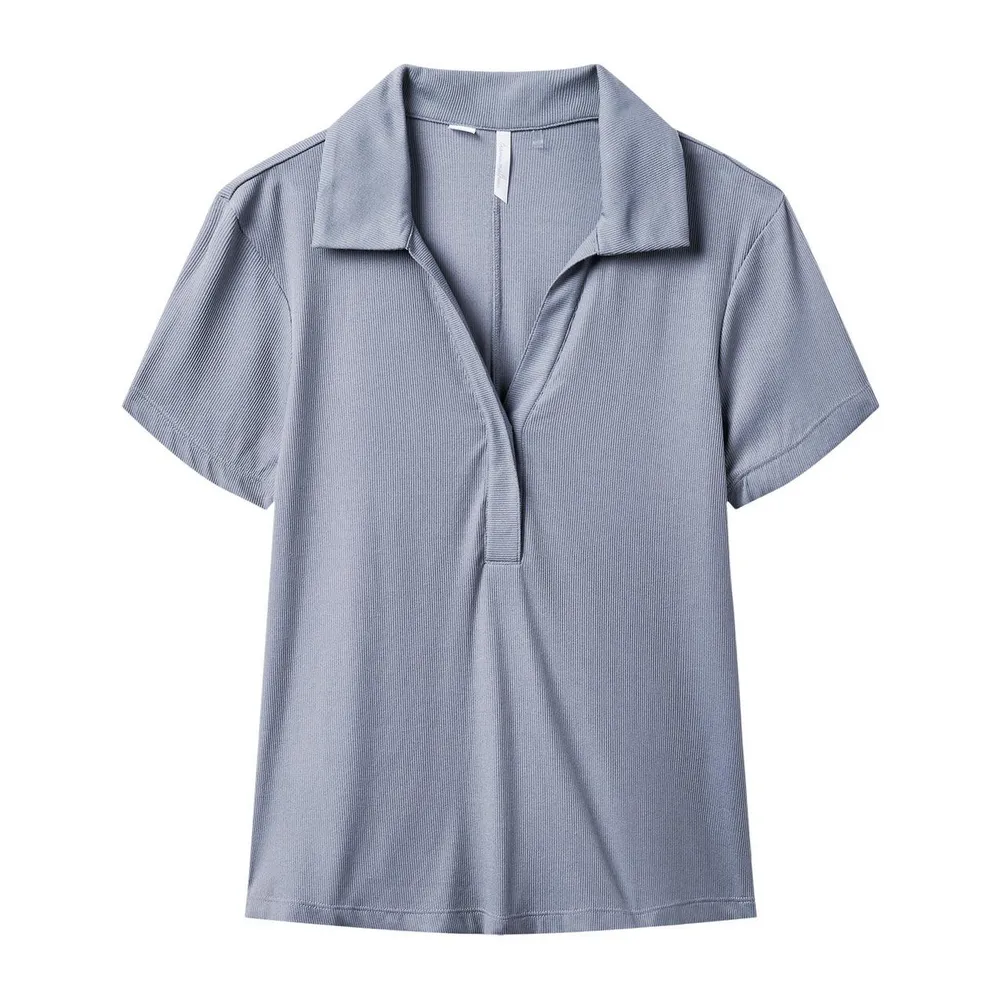 Women's Barcelona Ribbed Short Sleeve Polo
