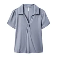Women's Barcelona Ribbed Short Sleeve Polo