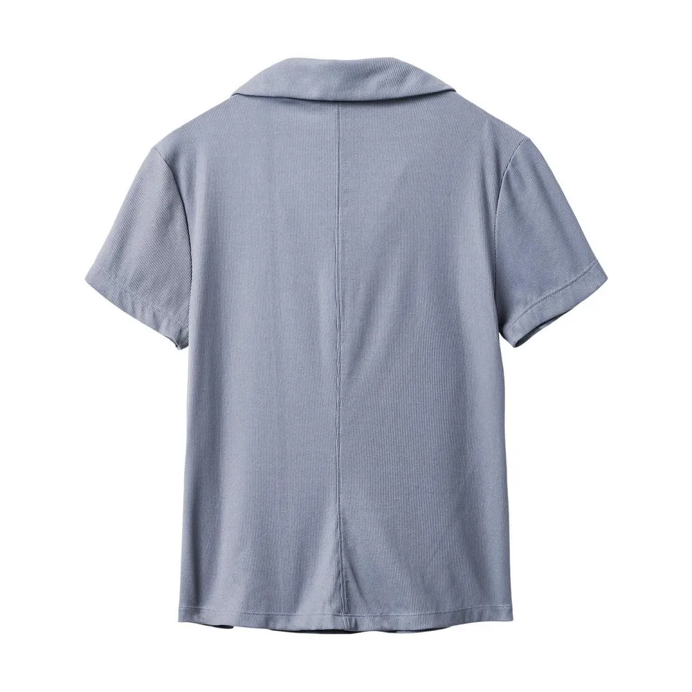 Women's Barcelona Ribbed Short Sleeve Polo