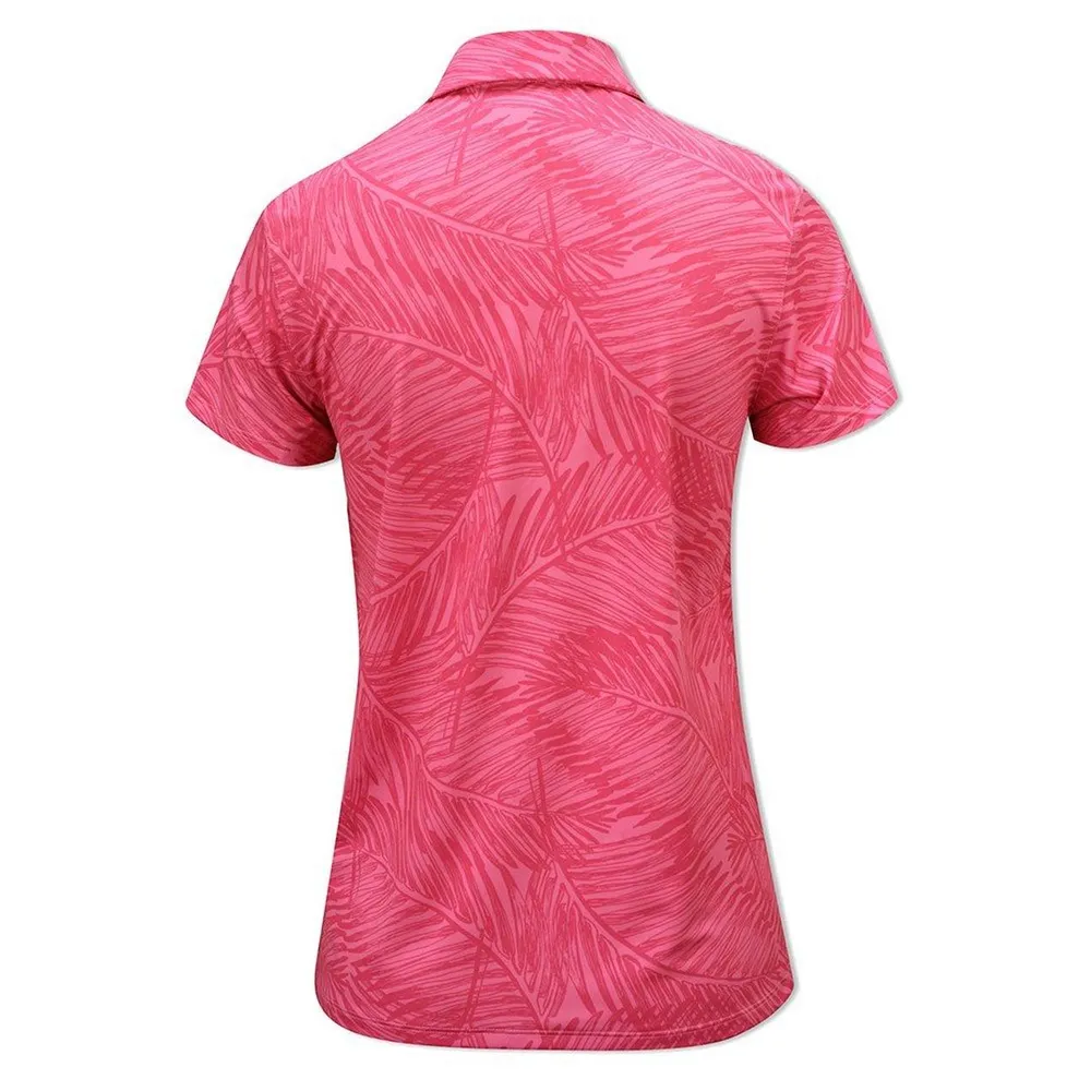 Women's MATTR Fern Print Short Sleeve Polo