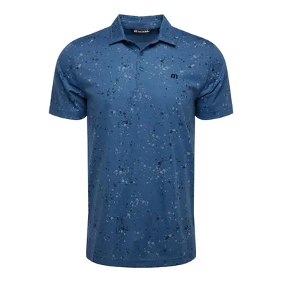 Men's Splatter Print Short Sleeve Polo