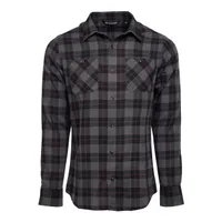 Men's Cloud Flannel Plaid Long Sleeve Shirt