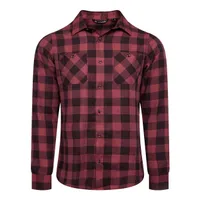 Men's Cloud Flannel Plaid Long Sleeve Shirt