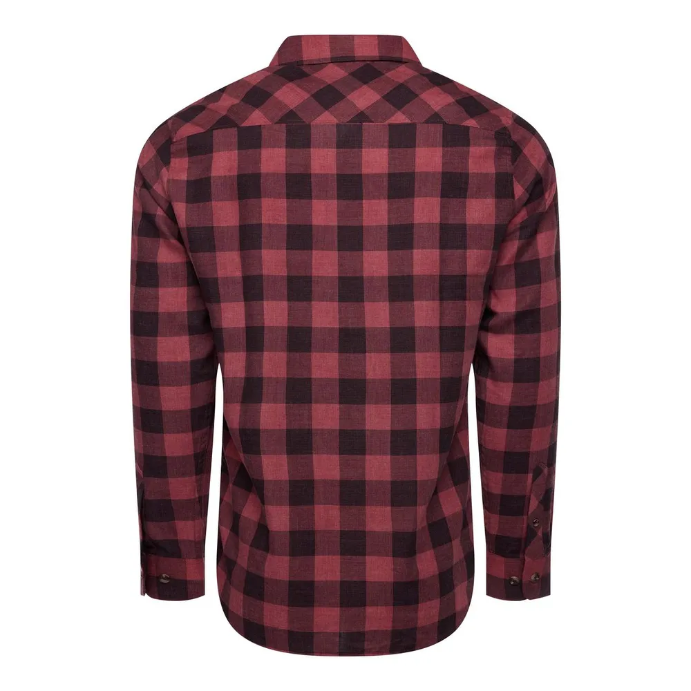 Men's Cloud Flannel Plaid Long Sleeve Shirt