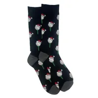 Men's Christmas Golf Crew Sock