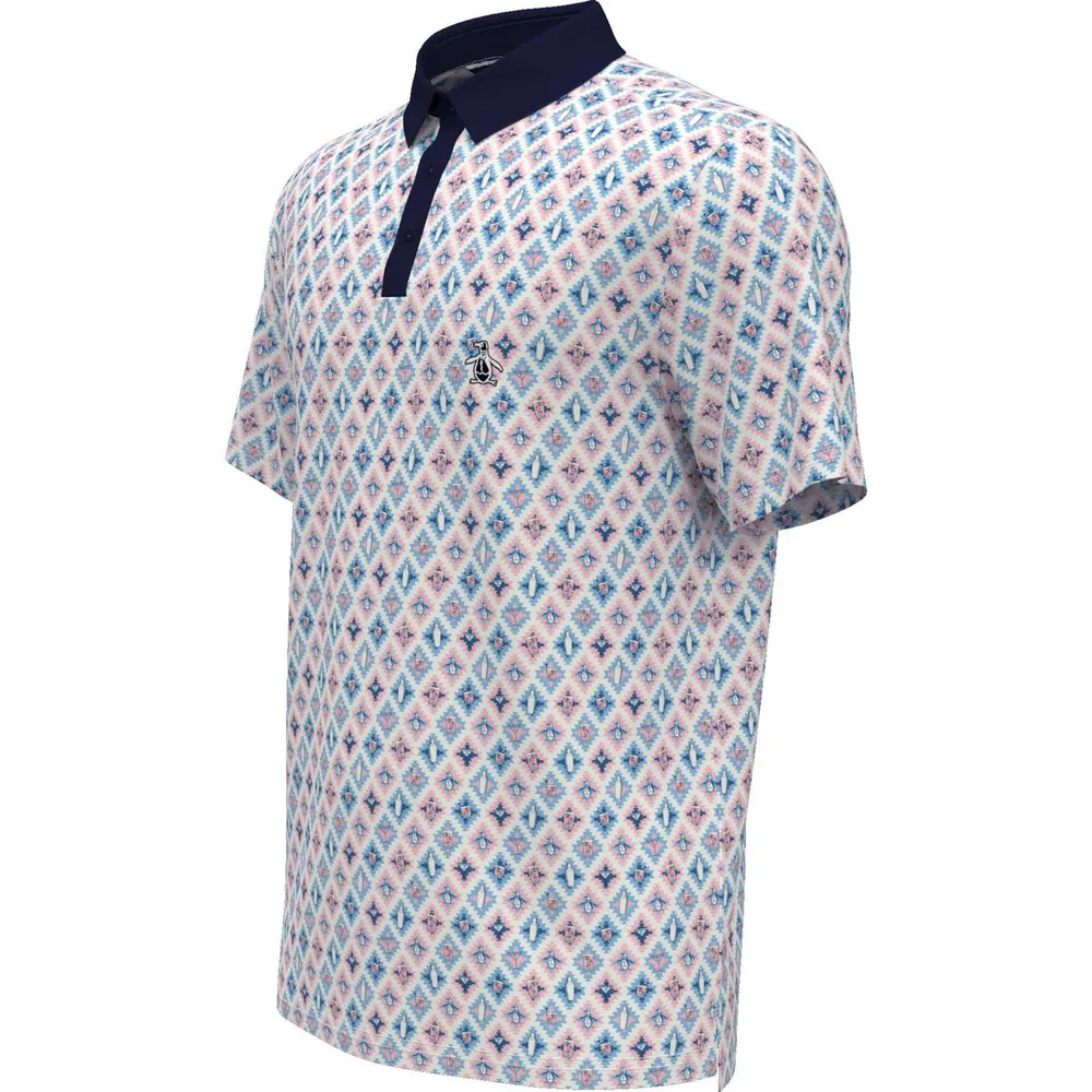 Men's Atomic Cocktail Print Short Sleeve Polo