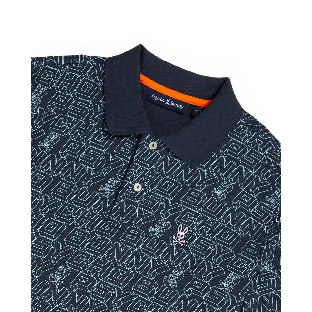 Men's Dayton Jacquard Short Sleeve Polo