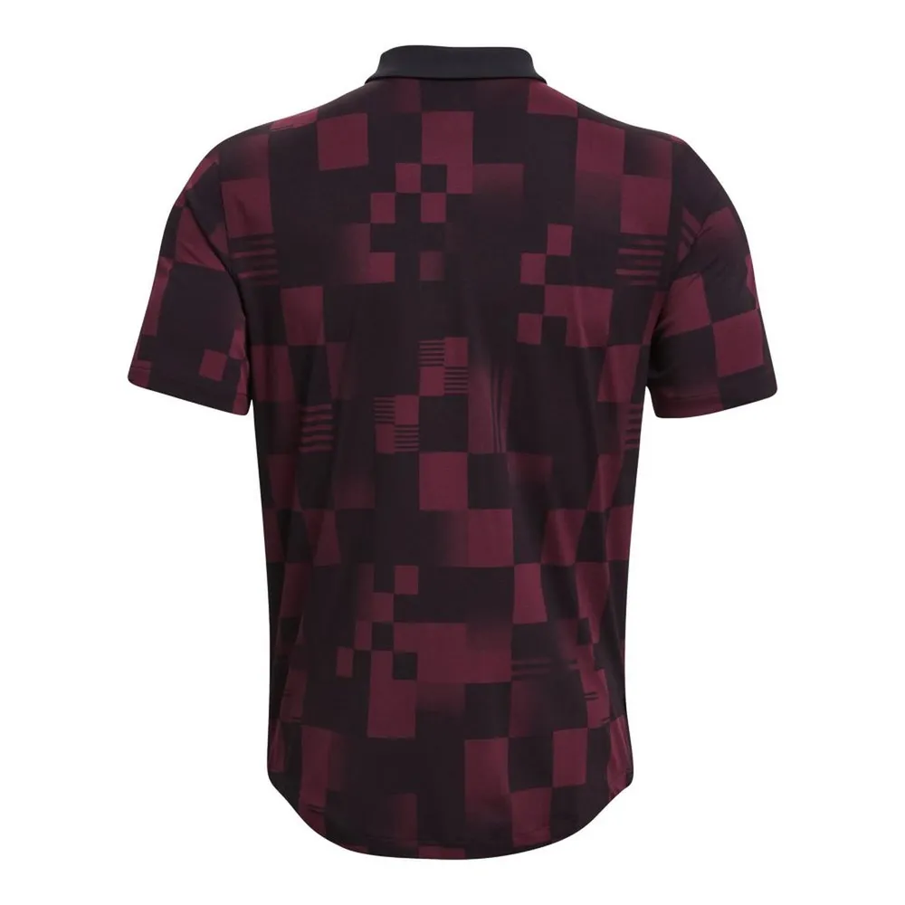 Men's Curry Printed Short Sleeve Polo