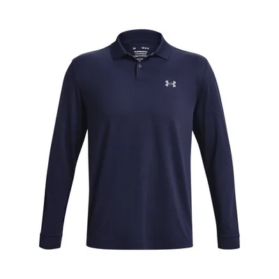 Men's Performance Solid Long Sleeve Polo