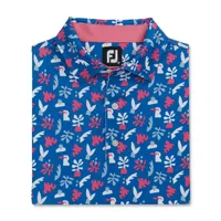 Men's Jungle Leaves Short Sleeve Polo