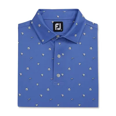 Men's Cookie Print Short Sleeve Polo