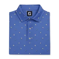 Men's Cookie Print Short Sleeve Polo