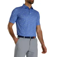 Men's Cookie Print Short Sleeve Polo