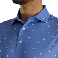 Men's Cookie Print Short Sleeve Polo