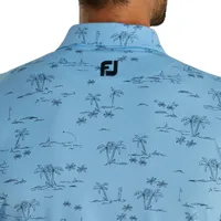 Men's Tropic Golf Print Short Sleeve Polo