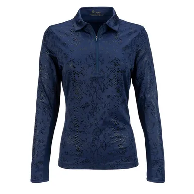 Women's Balance Print Long Sleeve Polo