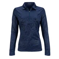 Women's Balance Print Long Sleeve Polo