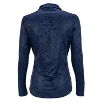 Women's Balance Print Long Sleeve Polo Plus