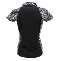 Women's Congo Print Short Sleeve Polo