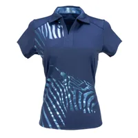 Women's Safari Print Short Sleeve Polo