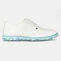 Men's Gallivanter Camo Sole Spikeless Golf Shoe- White/Teal