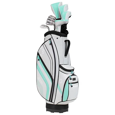 Women's Bloom 10-Piece Package Set with Graphite Shafts - Grey/Blue