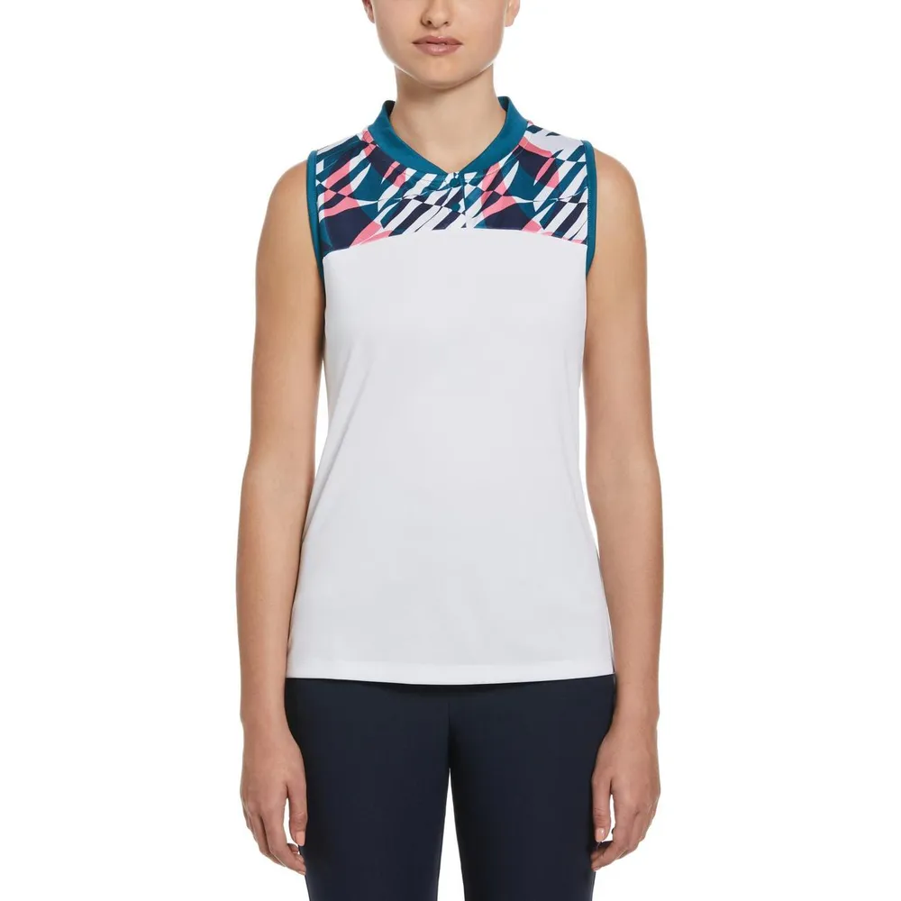 Women's Fragmented Geo Sleeveless Top