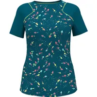 Women's Koi Print Short Sleeve Top