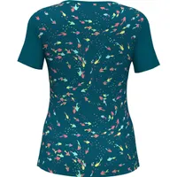 Women's Koi Print Short Sleeve Top