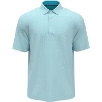 Men's All Over Trademark Print Short Sleeve Polo