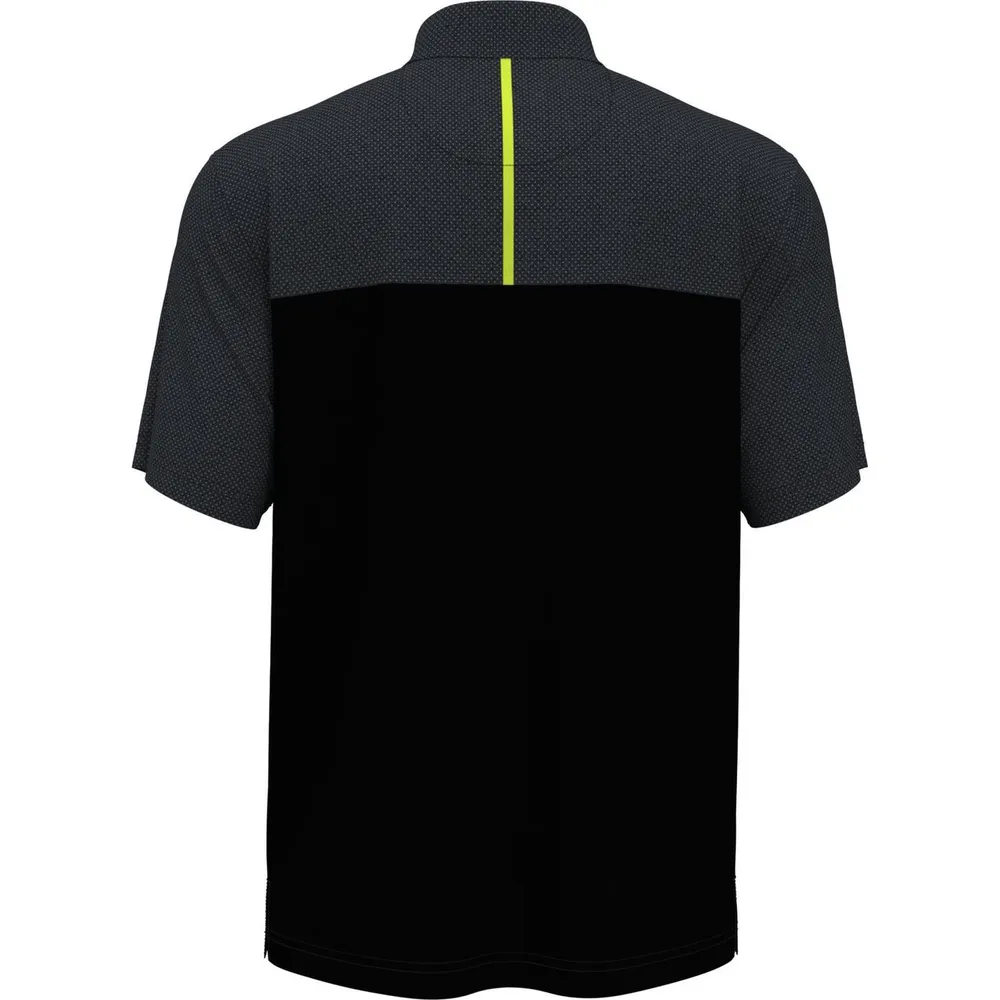 Men's Airflux Colour Block Short Sleeve Polo