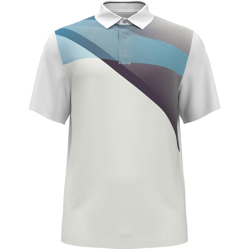 Men's Shadow Assymetric Short Sleeve Polo