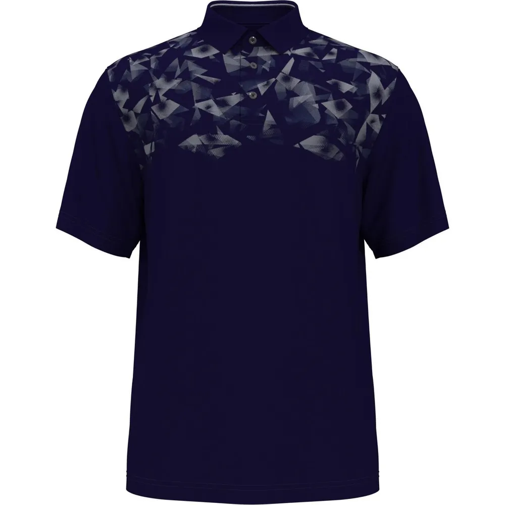 Men's Abstract Ombre Short Sleeve Polo