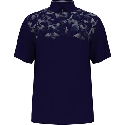 Men's Abstract Ombre Short Sleeve Polo