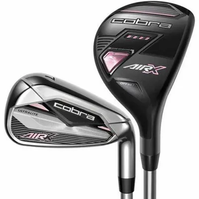 DEMO Women's AIR-X Black/Pink 5H 6H 7-PW SW Combo Iron Set with Graphite Shafts