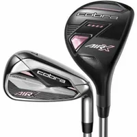 DEMO Women's AIR-X Black/Pink 5H 6H 7-PW SW Combo Iron Set with Graphite Shafts