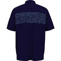 Men's Coastal Print Short Sleeve Polo