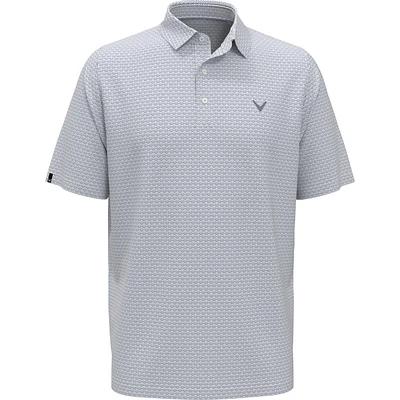 Men's Gradient Chev Print Short Sleeve Polo