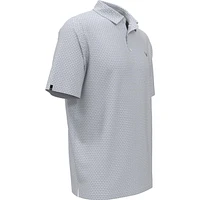 Men's Gradient Chev Print Short Sleeve Polo