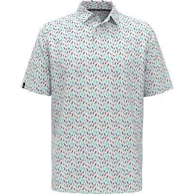 Men's All Over Birdie Short Sleeve Polo