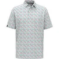 Men's All Over Birdie Short Sleeve Polo