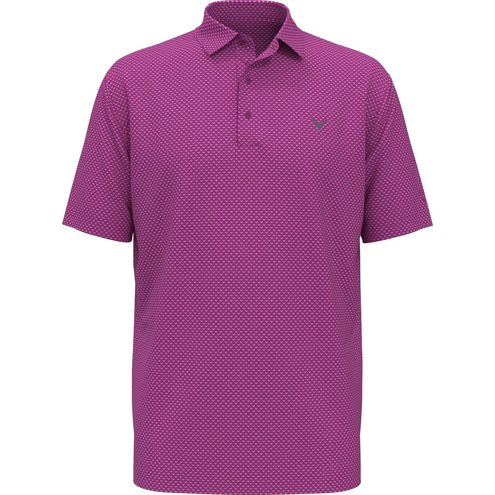 Men's Chev Jacqaurd Short Sleeve Polo