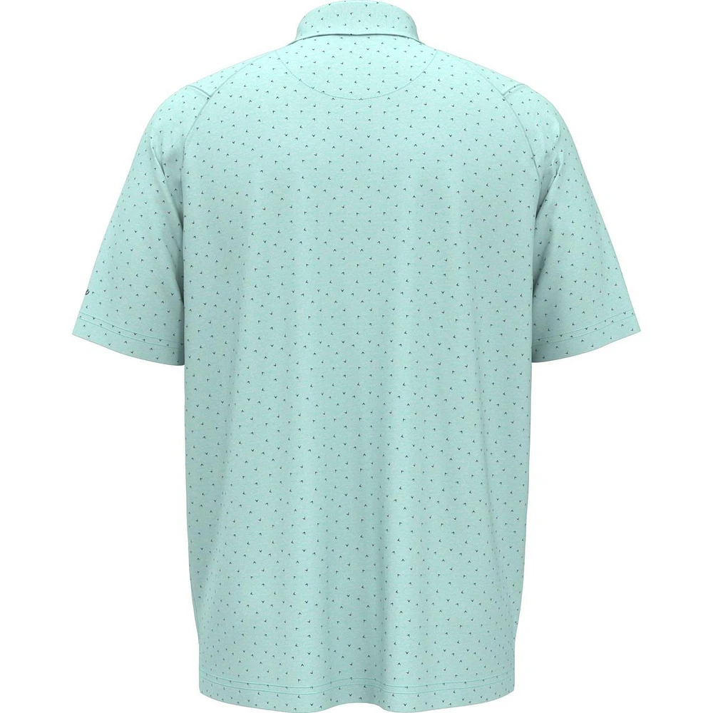 Men's Pro Spin All Over Chev Short Sleeve Polo