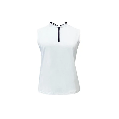 Women's Velocity Scalloped Sleeveless Top