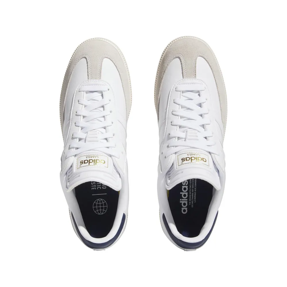 Men's Samba Spiked Golf Shoe - White/Off-White