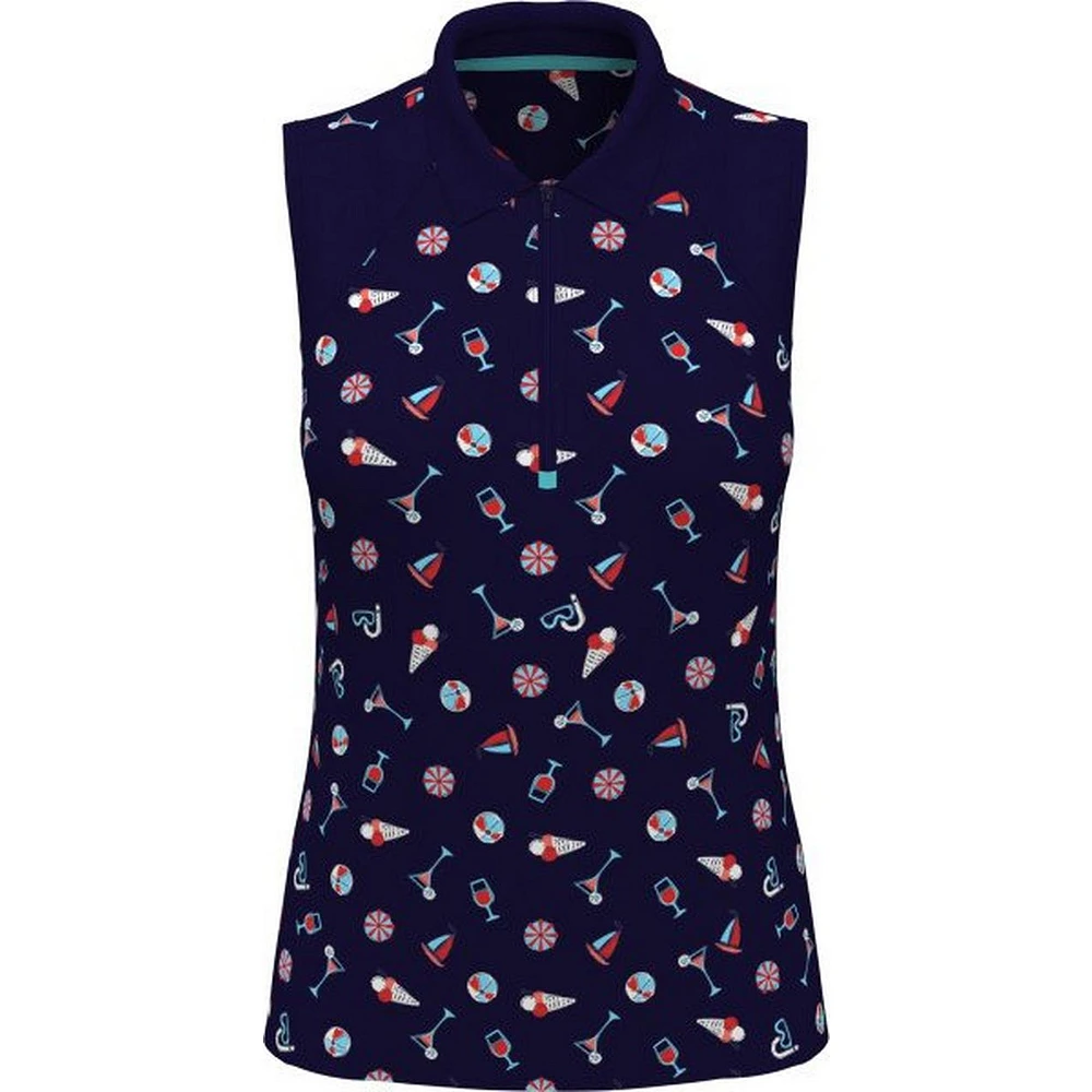 Women's Summer Fun Sleeveless Polo